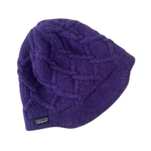 Patagonia Purple Knit Winter Hat